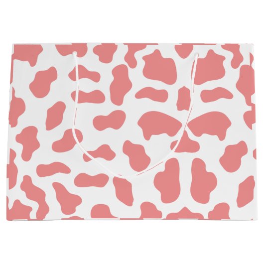 牛プリント抱き枕 ラージペーパーバッグ (正面)