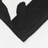 牛プリント模様モノグラムフリースブランケット フリースブランケット (角)