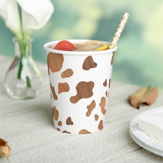 牛プリント誕生会 紙コップ (インサイチュ)