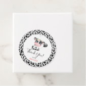 牛プリント誕生日サンキューステッカー フェイバータグ (インサイチュ)