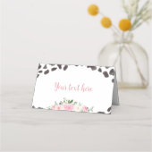 牛プリント誕生日パーティー座席表 プレイスカード (裏面)