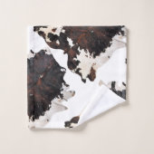 牛プリント バスタオルセット (ウォッシュタオル)