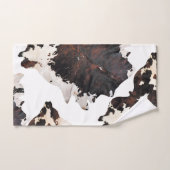 牛プリント バスタオルセット (ハンドタオル)