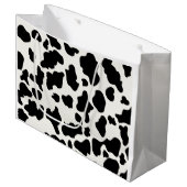 牛プリント ラージペーパーバッグ (正面アングル)