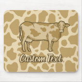 牛プロファイルマウスパッド マウスパッド (正面)