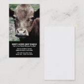 牛ヘッドビーフ牧場 名刺 (正面/裏面)