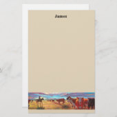 牛ペーパー文房具をカスタマイズ 便箋 (正面/裏面)