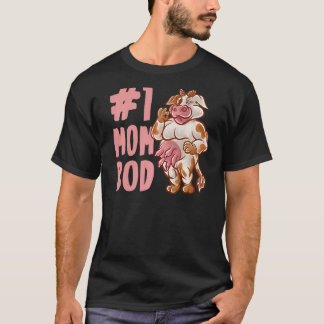 牛ママ 最高のママ ボディ マミー ママ 牛母さん 母の日 Tシャツ