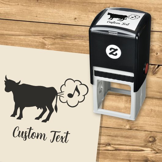 牛メタンアイコンの自己印鑑 セルフインキングスタンプ