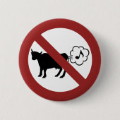 牛メタンアイコンボタン 缶バッジ (正面)