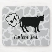 牛メタンアイコンマウスパッド マウスパッド (正面)