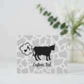 牛メタンアイコン葉書 ポストカード (スタンド正面)