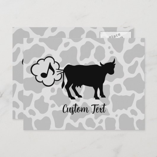 牛メタンアイコン葉書 ポストカード (正面/裏面)