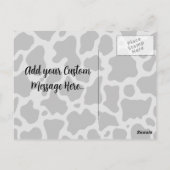 牛メタンアイコン葉書 ポストカード (裏面)