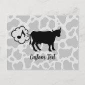 牛メタンアイコン葉書 ポストカード (正面)