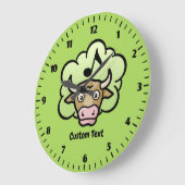 牛メタンマンガ大時計 ラージ壁時計 (傾斜)