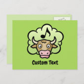 牛メタン漫画はがき ポストカード (正面/裏面)