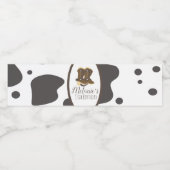 牛モダンプリントロデオガールズブーツ誕生日 ペットボトルラベル (シングルラベル)