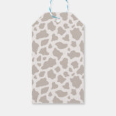 牛モダン誕生日サンキューラベル ギフトタグ (裏面)