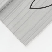 牛モノグラムウッド動素朴物 フリースブランケット (角)