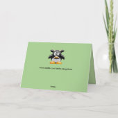 牛モーグリーティングカード カード (裏面)