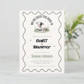 牛モーピクニック赤ちゃんシャワーテーマ女子 招待状 (スタンド正面)