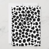 牛モー女の子ファーム動物の二番目の誕生日パーティー 招待状 (裏面)