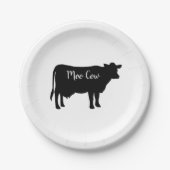 牛モー納屋周囲の庭パーティー紙ナプキンス ペーパープレート (正面)