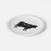 牛モー納屋周囲の庭パーティー紙ナプキンス ペーパープレート (アングル)