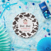 牛モー2歳の誕生日パーティーモー2頭を回す ペーパープレート (パーティー)