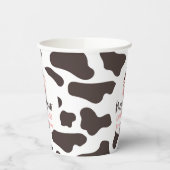 牛モー2歳の誕生日パーティーモー2頭を回す 紙コップ (左)