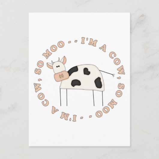 牛モー ポストカード (正面)
