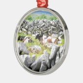 牛モー メタルオーナメント (左)