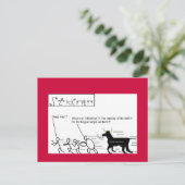 牛ランニングの葉書… ポストカード (スタンド正面)