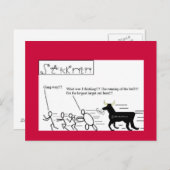 牛ランニングの葉書… ポストカード (正面/裏面)