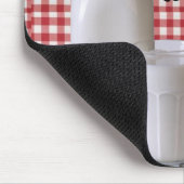 牛レッド・プレイド・ミルク・マウスパッド！マウスパッド マウスパッド (コーナー)