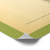 牛ヴィンテージ獣医解剖学プリント ポスター (角)