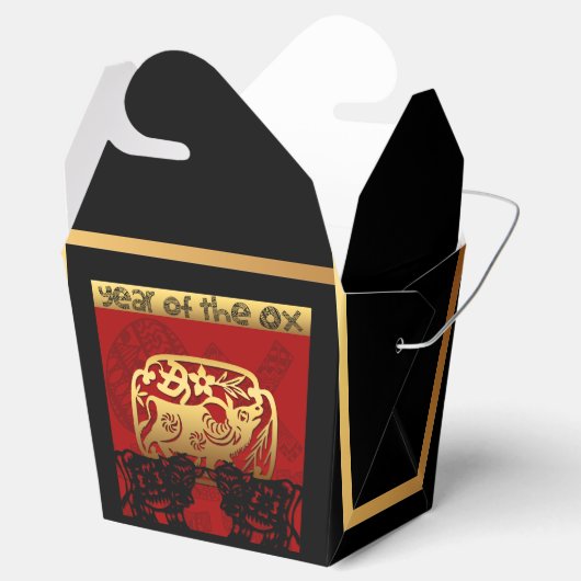 牛中国のカスタム年〔占星術の〕十二宮図誕生日TOFB1 フェイバーボックス (オープン)