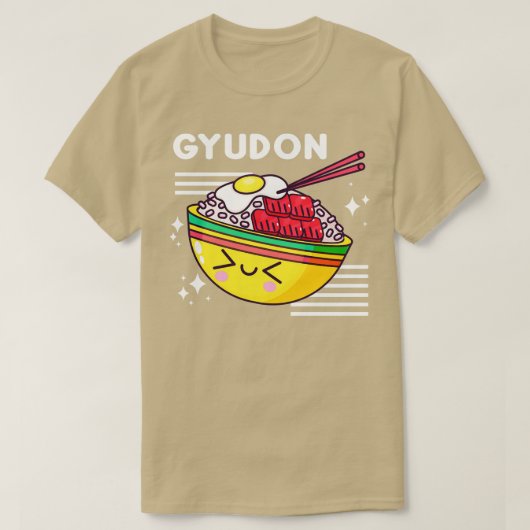 牛丼愛好家 Tシャツ (デザイン正面)