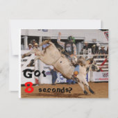 牛乗り競技の招待 招待状 (正面)