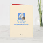 牛乳おもしろいとクッキーのクリスマス カード (裏面)