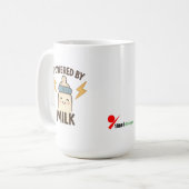 "牛乳でできてる" 面白い コーヒーマグカップ | 新米パパ・ママギフト (正面左)