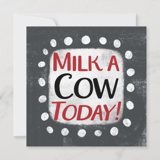 牛乳で牛乳を作る カード (正面)