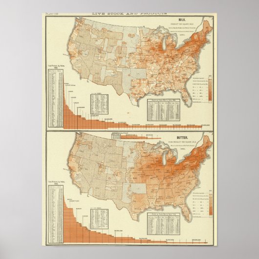 牛乳とバター ポスター (正面)