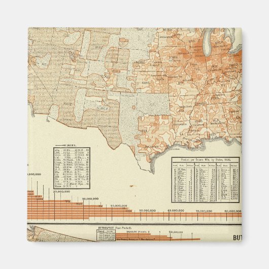 牛乳とバター マグネット (正面)