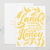 牛乳と蜂蜜の流れる地 サンキューカード (正面/裏面)