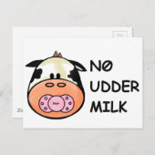 牛乳なし ポストカード (正面/裏面)