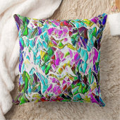 牛乳に浸した色と光沢のある石の形 クッション (ブランケット)