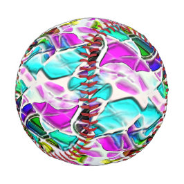 牛乳に浸した色と光沢のある石の形 野球ボール