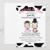 牛乳のように愛いあふれるシャワー 招待状 (正面/裏面)